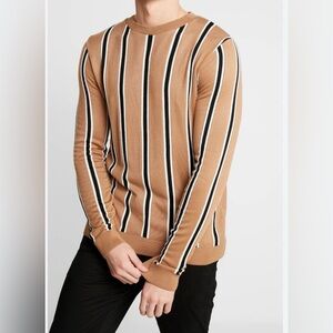 Topman Brown Striped Sweater